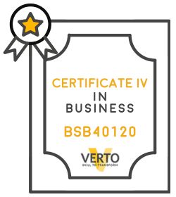 Certificate IV Business BSB40120 VERTO NSW